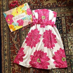 Vintage Lilly Pulitzer strapless sun dress